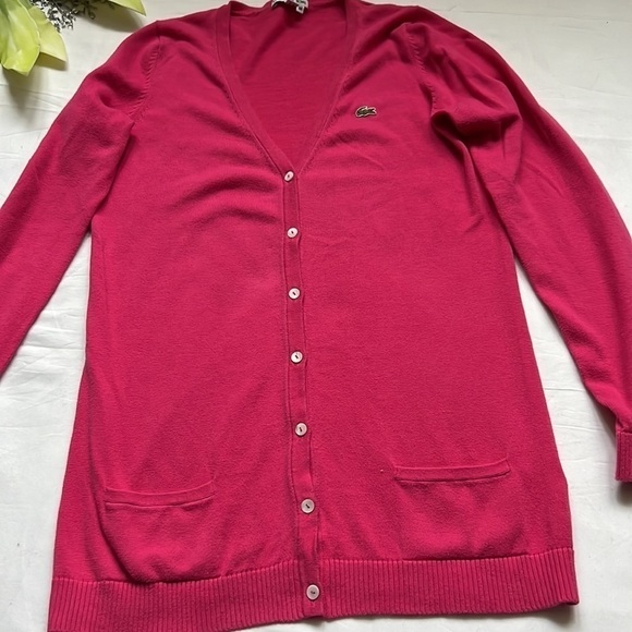 ⭐️lacoste Button Down Sweater⭐️ - Picture 7 of 11
